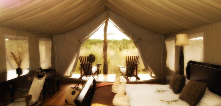 Voyage sur-mesure, Camp de tentes supérieurs au coeur de la savane