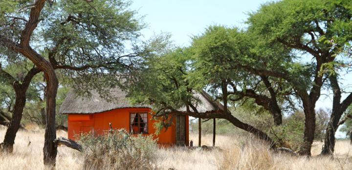 Voyage sur-mesure, Lodge simple du Kalahari