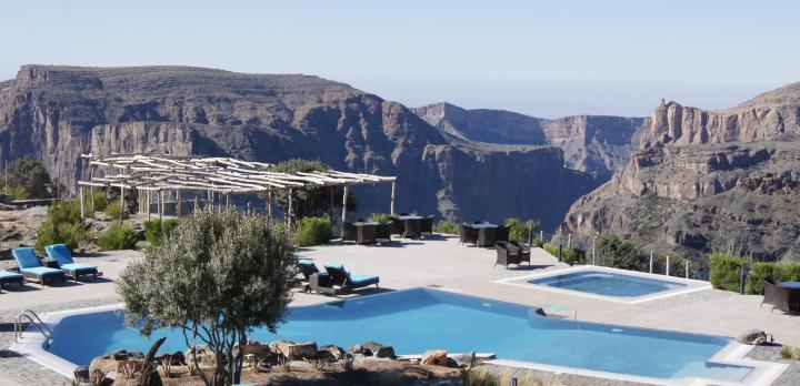 Voyage sur-mesure, Bel hôtel au cœur du massif de Jebel Hakhdar