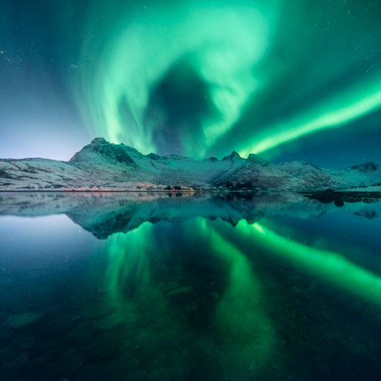 Voyage sur-mesure, Norvège en hiver: aurores boréales et croisière polaire de Tromso aux Îles Lofoten